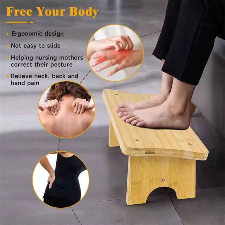 Bamboo Foot Rest Stool For Home And Office suppliers